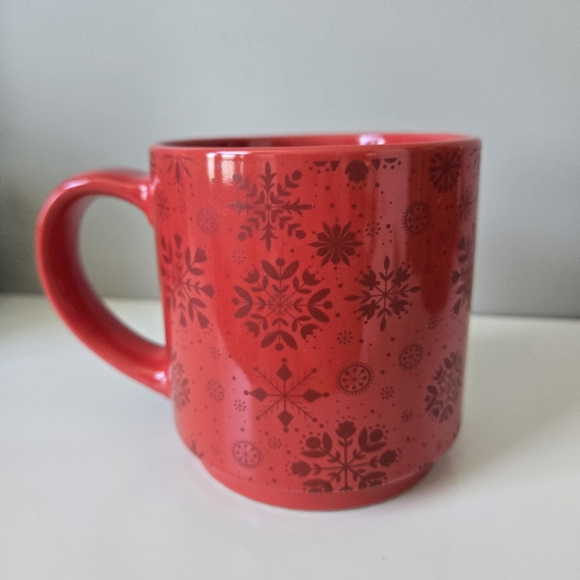 ❤️2/$20❤️ Tim‎ Hortons 2021 Christmas Snowflake Red Mug - Picture 4 of 5